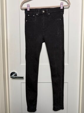 rag & bone Black Skinny Jeans - Size 26